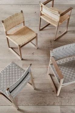 Fredericia BM62 armchair, cane wicker - oiled oak
