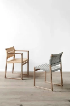 Fredericia BM62 armchair, cane wicker - oiled oak