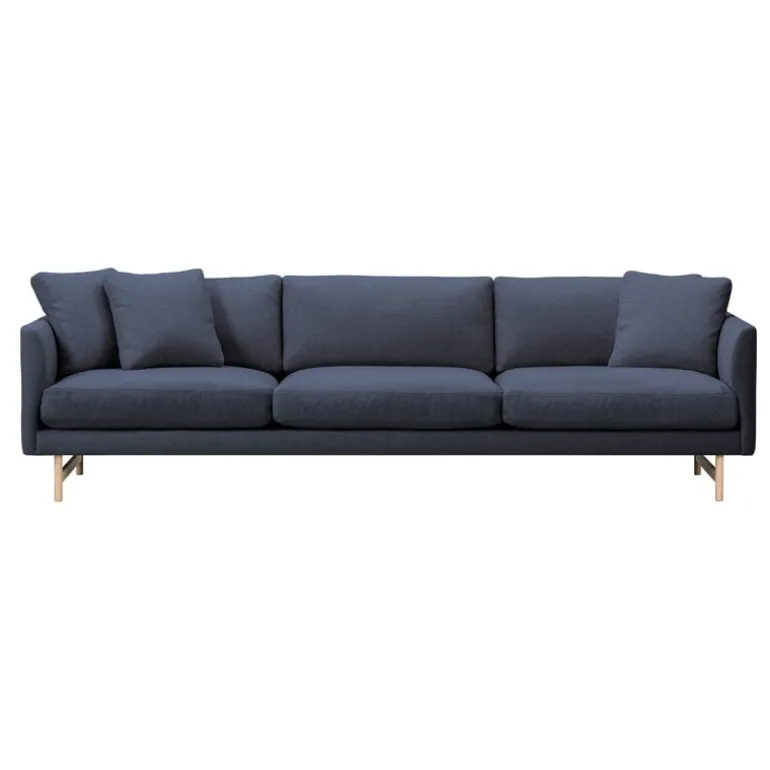 Fredericia Calmo sofa 80, 3-seater, lacquered oak - Sunniva 783
