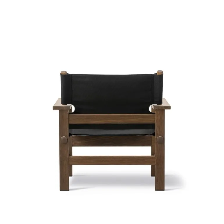 Fredericia Canvas chair, oiled smoked oak - black canvas