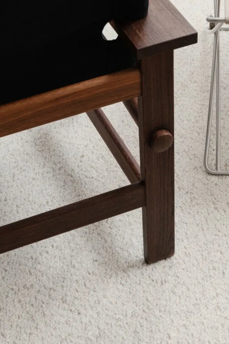 Fredericia Canvas chair, oiled smoked oak - black canvas