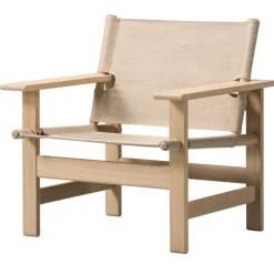 Fredericia Canvas chair, soaped oak - natural canvas