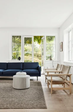 Fredericia Canvas chair w. seat cushion, oiled oak - natural canvas