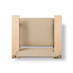 Fredericia Canvas chair w. seat cushion, soaped oak - natural canvas