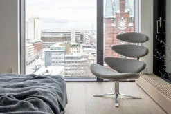 Fredericia Corona chair, brushed chrome - Gabriel Capture 4101