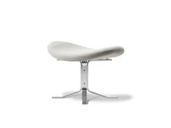 Fredericia Corona ottoman, brushed chrome - Gabriel Capture 4101
