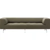 Fredericia Delphi 3-seater sofa, brushed aluminium - olive Clay 14