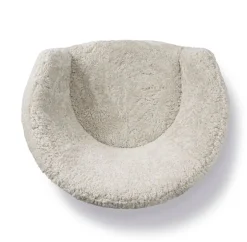 Fredericia Ditzel lounge chair,  Moonlight sheepskin - oak