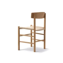 Fredericia J39 Mogensen chair, vintage lacquered beech - paper cord