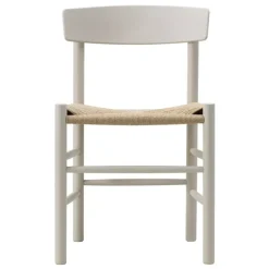 Fredericia J39 Mogensen chair, pebble grey - paper cord