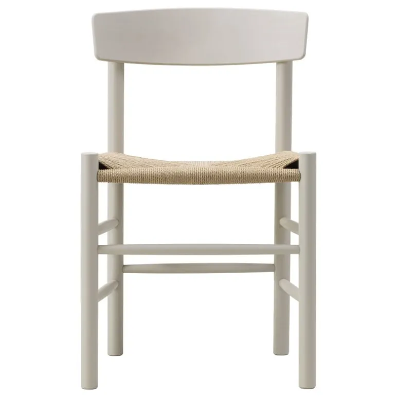 Fredericia J39 Mogensen chair, pebble grey - paper cord