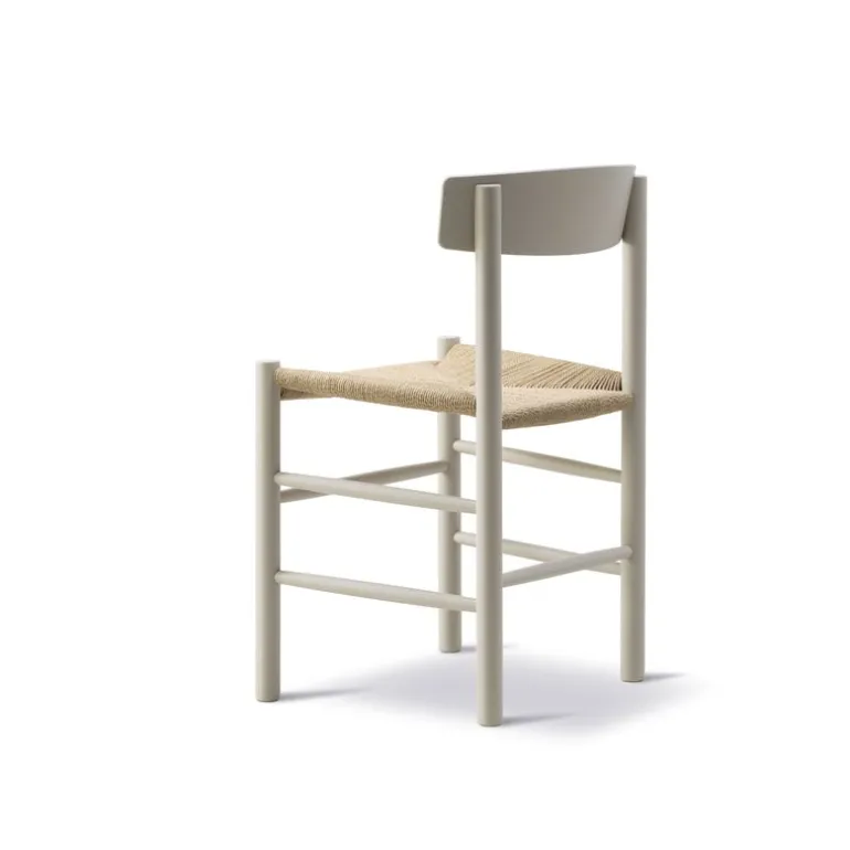 Fredericia J39 Mogensen chair, pebble grey - paper cord