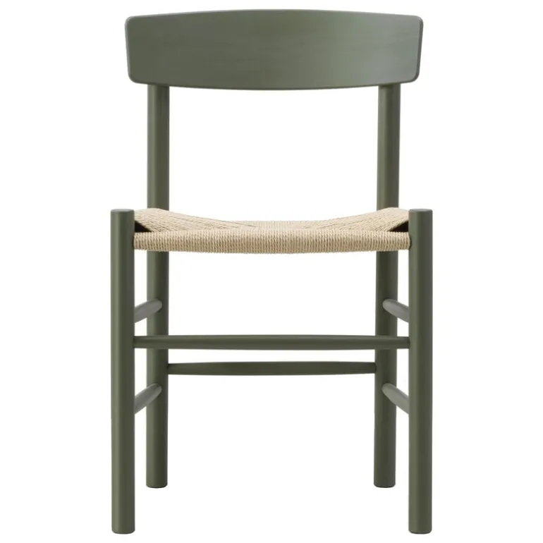 Fredericia J39 Mogensen chair, khaki green - paper cord