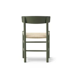 Fredericia J39 Mogensen chair, khaki green - paper cord