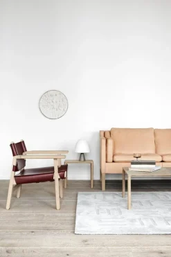 Fredericia Mogensen 2213 sofa, natural leather - soaped oak