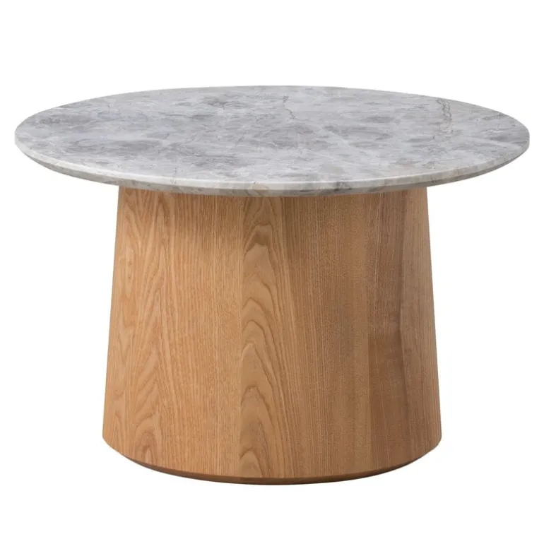 Fredericia Niveau coffee table, 45 cm, oiled ash - tundra grey