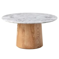 Fredericia Niveau coffee table, 61 cm, oiled ash - tundra grey