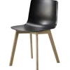 Fredericia Pato chair, wood base, black - lacquered oak