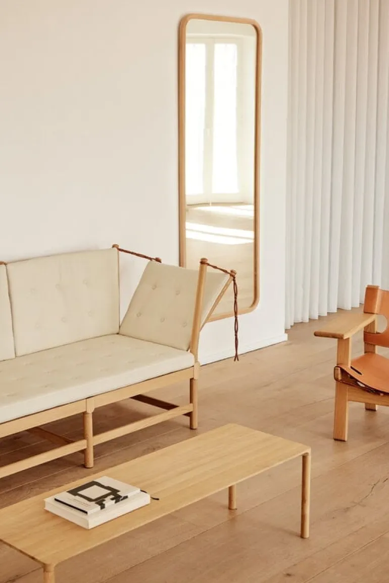 Fredericia Piloti coffee table, 120 x 39 cm, smoked oak