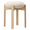 Fredericia Pioneer stool, lacquered oak - beige Zero 0001