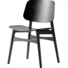 Fredericia Søborg chair 3050, wood base, black oak