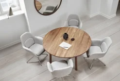 Fredericia Silhouette mirror, 100 cm, oiled walnut