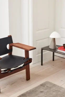 Fredericia The Spanish Chair, black leather - oiled walnut