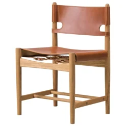Fredericia The Spanish Dining Chair, cognac leather - oiled oak