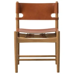 Fredericia The Spanish Dining Chair, cognac leather - oiled oak