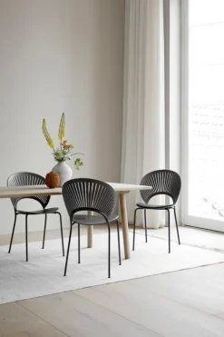 Fredericia Trinidad chair, grey stained and lacquered oak - flint