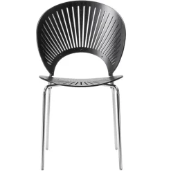 Fredericia Trinidad chair, black ash - chrome