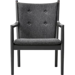 Fredericia Wegner 1788 easy chair, black oak - Hallingdal65 180