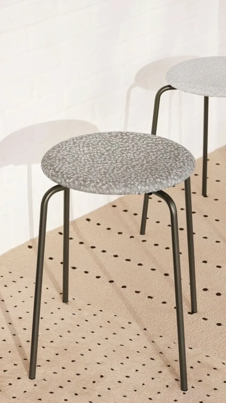 Fritz Hansen Dot stool, grey - beige - white - graphite
