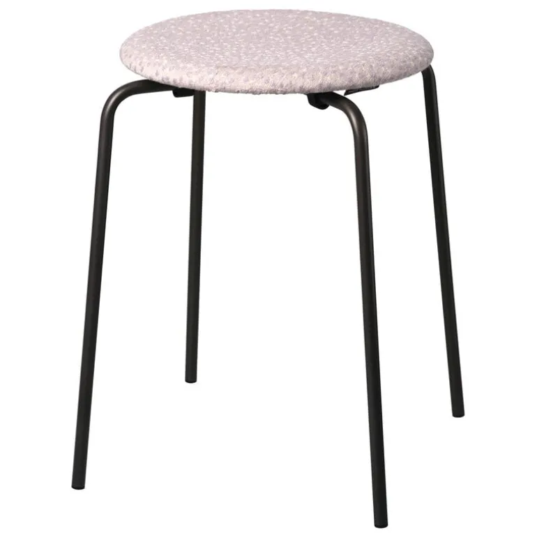 Fritz Hansen Dot stool, white - purple - graphite