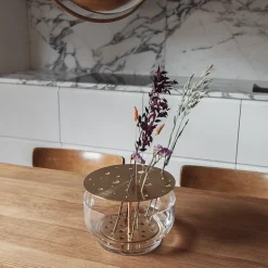 Fritz Hansen Ikebana vase, large, brass