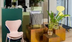 Fritz Hansen Ikebana vase, small, brass