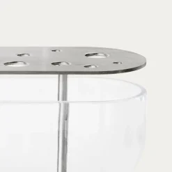 Fritz Hansen Ikebana vase, long, steel