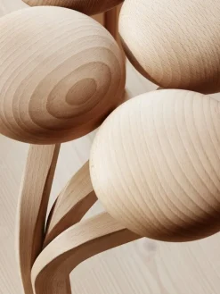 Fritz Hansen Utzon stool, oiled beech