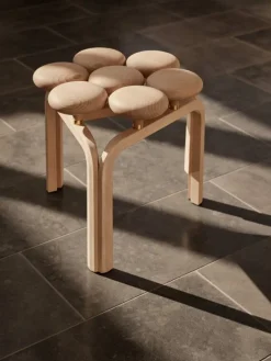 Fritz Hansen Utzon stool, oiled beech
