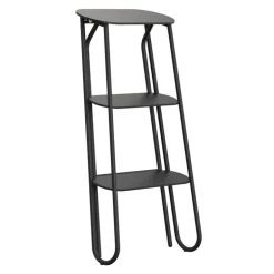 Frost Bukto step ladder, 3-steps, black