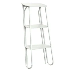 Frost Bukto step ladder, 3-steps, white