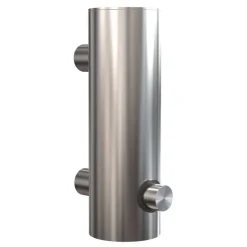 Frost Nova2 soap dispenser 3, wall-mounted, brushed steel