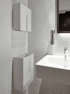 Frost Nova2 soap dispenser 3, wall-mounted, brushed steel