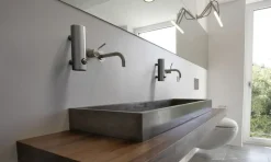 Frost Nova2 soap dispenser 3, wall-mounted, brushed steel