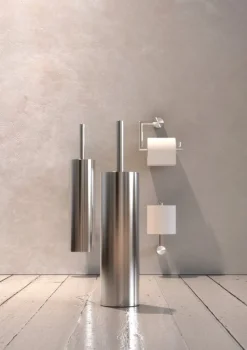 Frost Nova2 toilet brush 2, wall, brushed steel