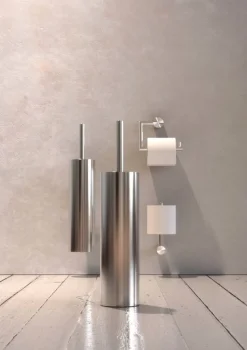 Frost Nova2 toilet paper holder 1, brushed steel