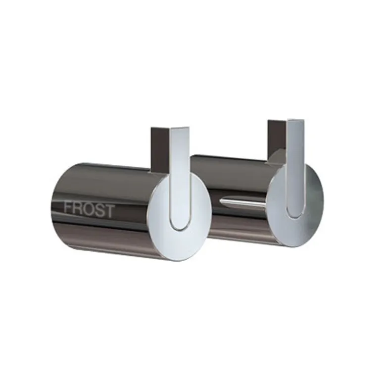 Frost Nova2 wall hook 6, set of 2, polished steel