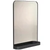 Frost TB600 wall mirror, 80 x 60 cm, black