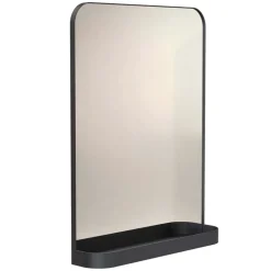 Frost TB600 wall mirror, 80 x 60 cm, black
