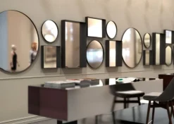 Frost Unu mirror 4134, 40 cm, black